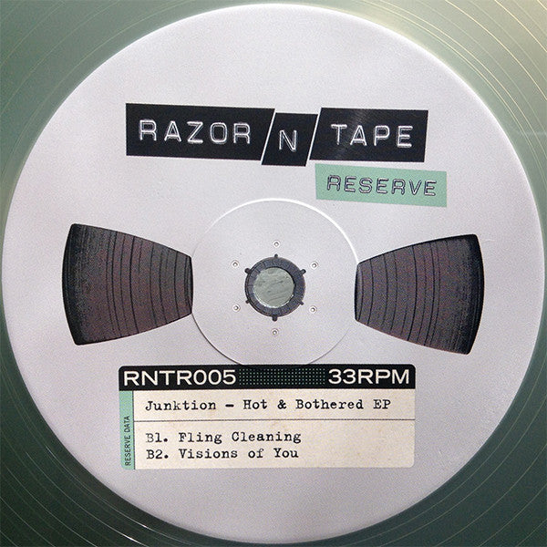 Junktion – Hot & Bothered EP (12", Green, Razor-N-Tape Reserve, 2015) Back Cover