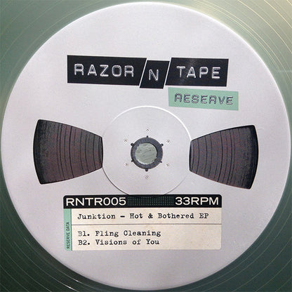 Junktion – Hot & Bothered EP (12", Green, Razor-N-Tape Reserve, 2015) Back Cover