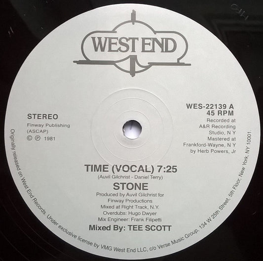Stone : Time (12", Single, RE)