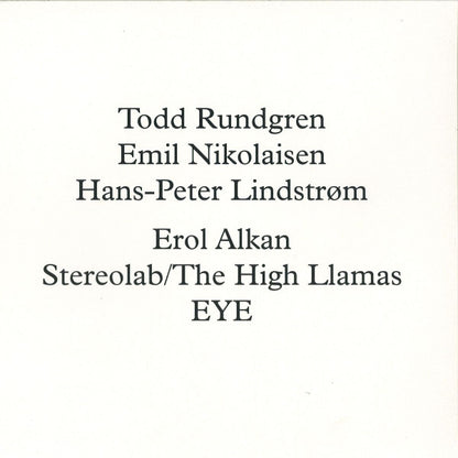 Todd Rundgren, Emil Nikolaisen, Lindstrøm : Runddans (Remixed) (12")