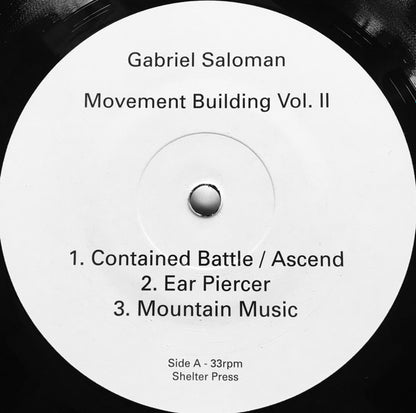 Gabriel Mindel Saloman : Movement Building Vol. II (LP, Album, Ltd)