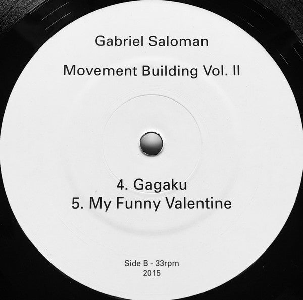 Gabriel Mindel Saloman : Movement Building Vol. II (LP, Album, Ltd)