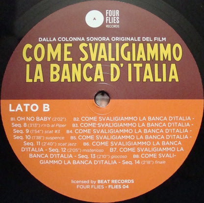 Lallo Gori, I Cantori Moderni di Alessandroni : Come Svaligiammo La Banca D'Italia (How We Robbed The Bank Of Italy) (LP, Album, Ltd, RM)