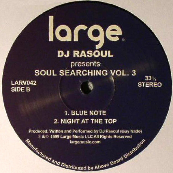 DJ Rasoul : Soul Searching Vol. 3  (12", RE)