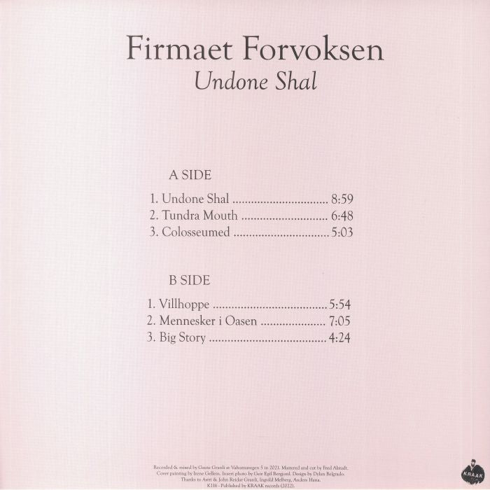 Firmaet Forvoksen - Undone Shal (LP)