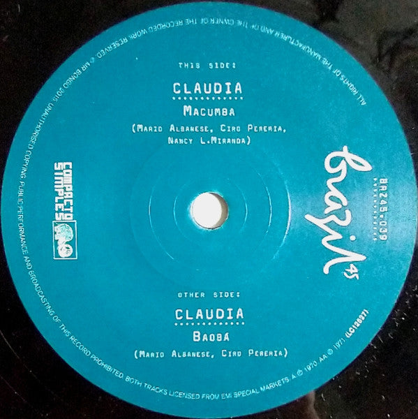 Claudia (6) : Macumba  (7", Single)