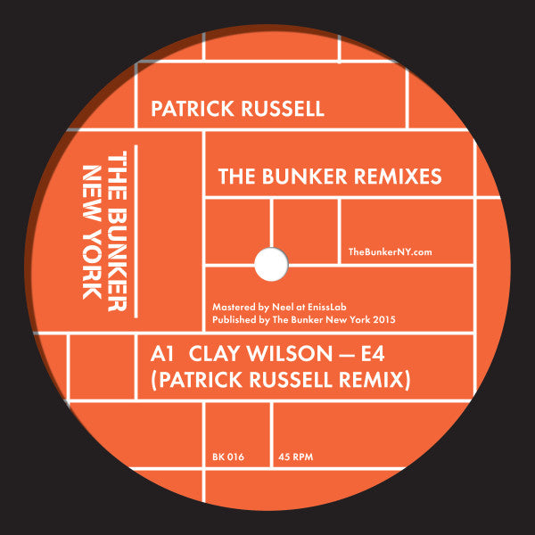 Patrick Russell : The Bunker Remixes (12", EP, Ltd, blu)