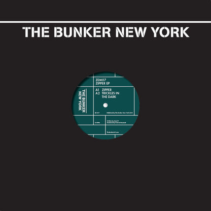 Zemi 17 – Zipper EP (12", Coke Bottle Transparent, The Bunker New York, 2016) Front Cover