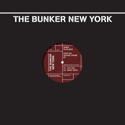 Derek Plaslaiko – Exile On Sesame Straße EP (12", Red, The Bunker New York, 2016) Front Cover