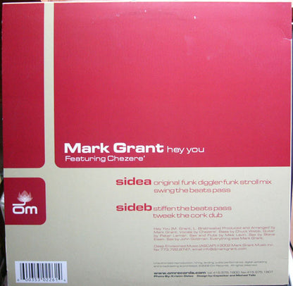 Mark Grant Featuring Chezeré : Hey You (12", Single)