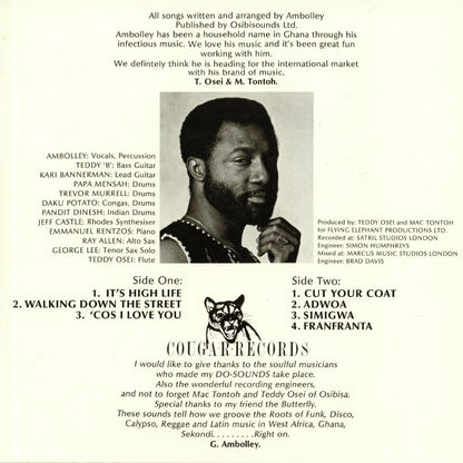 Gyedu Blay Ambolley – Ambolley (LP, Mr Bongo, 2019) Back Cover