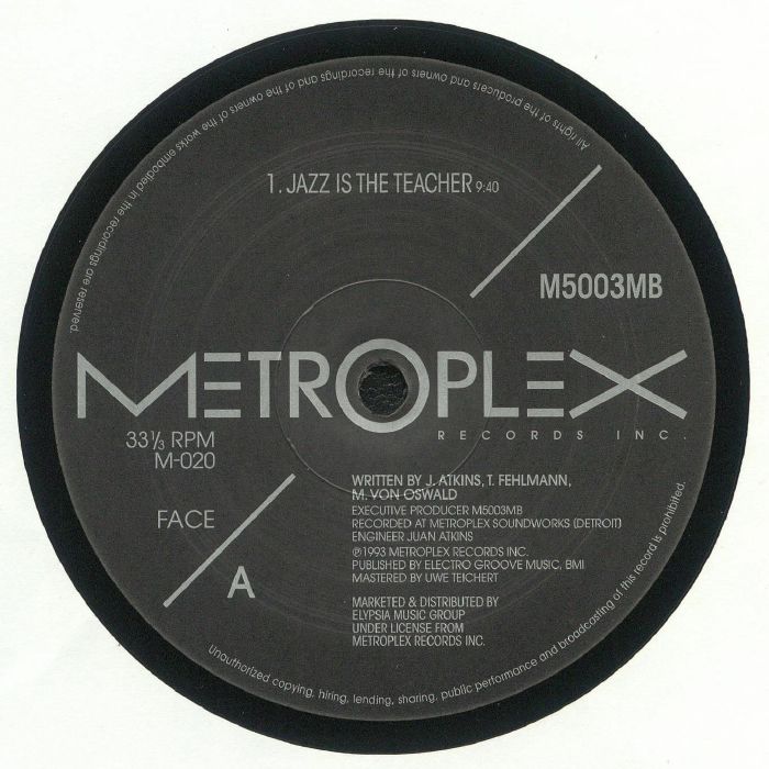 M500, 3MB - Jazz Is The Teacher (12")