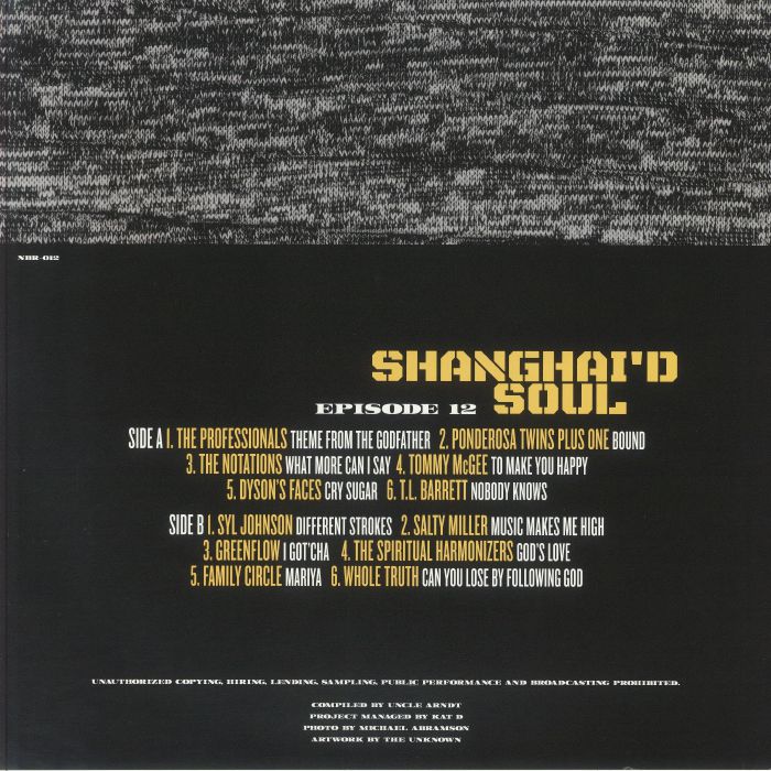 Various - Shanghai'd Soul (Episode 12) (LP) (Yellow & Black)