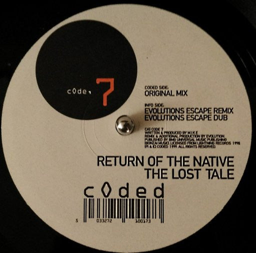 Return Of The Native : The Lost Tale (12")