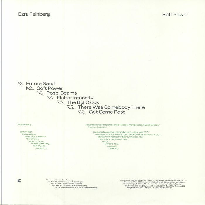 Ezra Feinberg - Soft Power (LP) (Transparent Green)