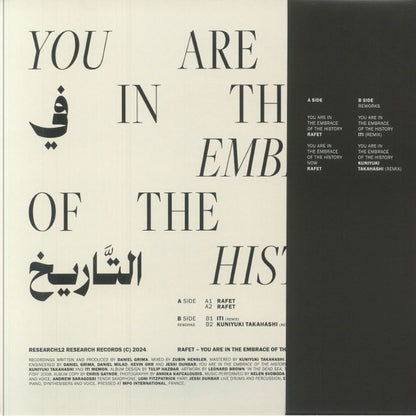 Rafet - You Are In The Embrace Of The History (12")