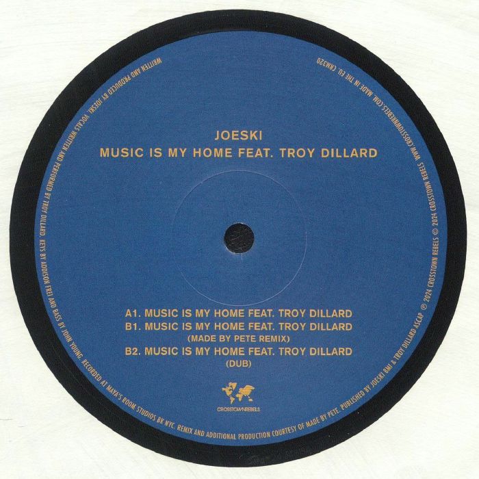 Joeski Ft. Troy Dillard - Music Is My Home (12")