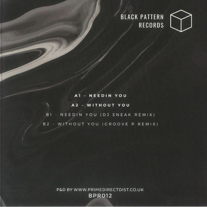 Troy Dexter – The Double Take: Part 1 (12", Black Pattern Records, 2025) Back Cover