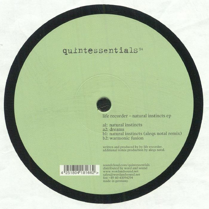 Life Recorder - Natural Instincts EP (12")