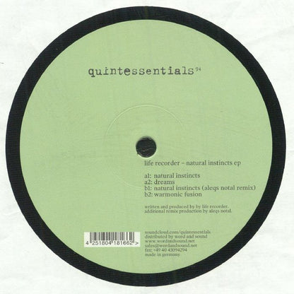 Life Recorder - Natural Instincts EP (12")