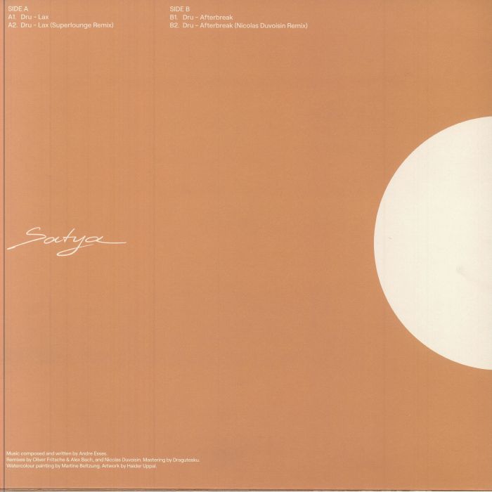 Dru – Interspace (12", Satya, 2025) Back Cover