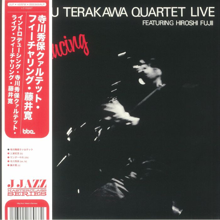 Hideyasu Terakawa Quartet Hiroshi Fujii – Introducing Hideyasu Terakawa Quartet Live Featuring Hiroshi Fujii (2xLP, 180g, Gatefold, BBE, 2023) Front Cover