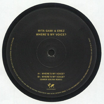 Mita Gami & Erez - Where's My Voice (12")