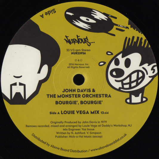 John Davis & The Monster Orchestra : Bourgie', Bourgie' (12")