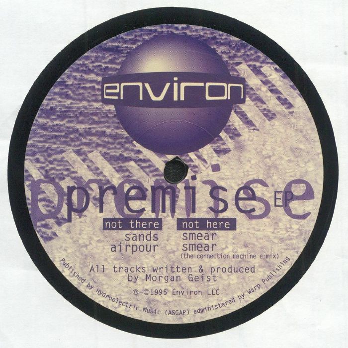 Morgan Geist – Premise EP (12", Environ, 2025) Back Cover