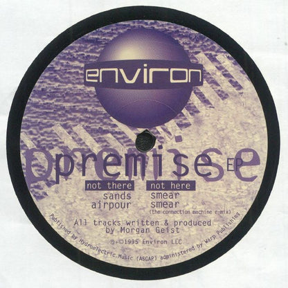 Morgan Geist – Premise EP (12", Environ, 2025) Back Cover