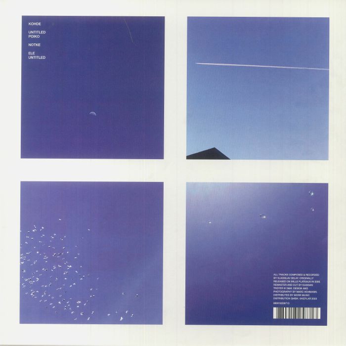 Vladislav Delay – Entain (2xLP, Keplar, 2023) Back Cover