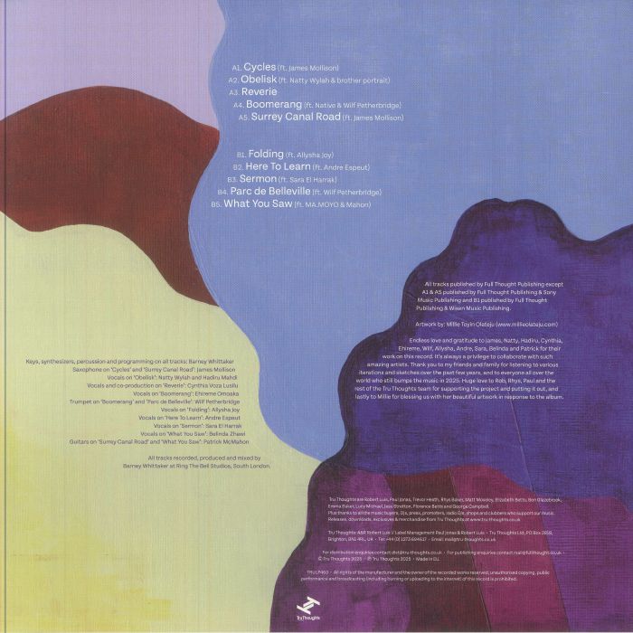 Footshooter – The Oasis (LP, Tru Thoughts, 2025) Back Cover