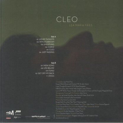 Lea Maria Fries – Cleo (LP, Heavenly Sweetness, 2025) Back Cover