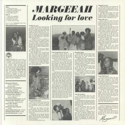 Margeeah – Looking For Love (LP, Frederiksberg Records, 2025) Back Cover