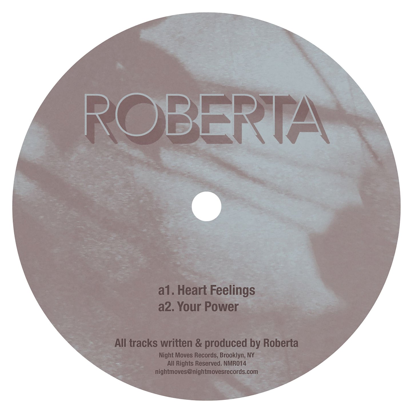 Roberta – Heart Feelings (12", Night Moves Records, 2025) Front Cover