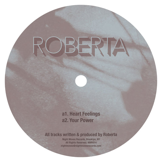 Roberta – Heart Feelings (12", Night Moves Records, 2025) Front Cover