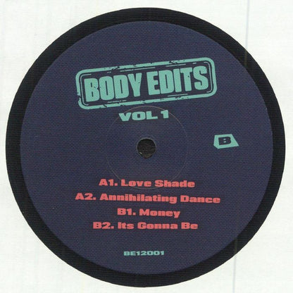 Body Edits – Vol 1 (12", Body Edits, 2025) Back Cover