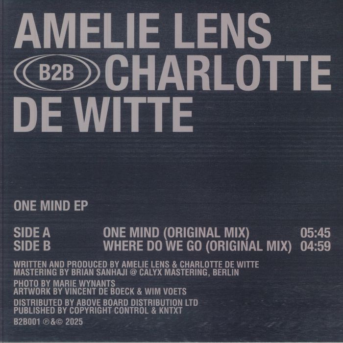 Amelie Lens B2B Charlotte De Witte - One Mind EP (12") (Red)