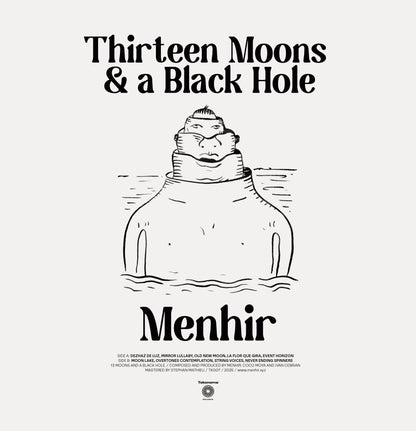 Menhir – Thirteen Moons & a Black Hole (LP, Tokonoma Records, 2025) Back Cover