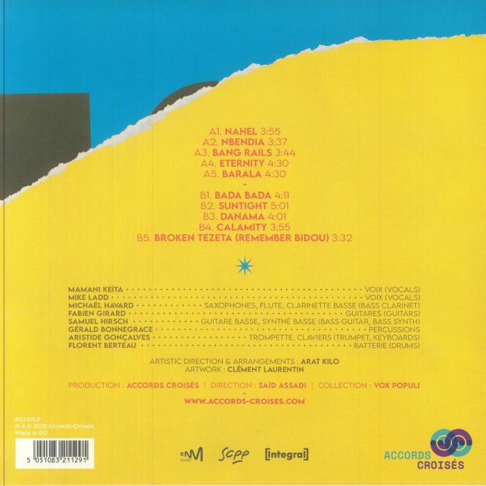 Arat Kilo – Danama (LP, Accords Croisés, 2025) Back Cover