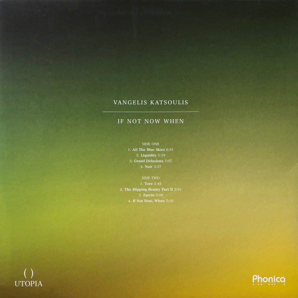 Vangelis Katsoulis : If Not Now When (LP, Album)