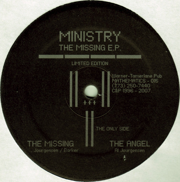 Ministry : The Missing E.P. (12", S/Sided, EP, Ltd)