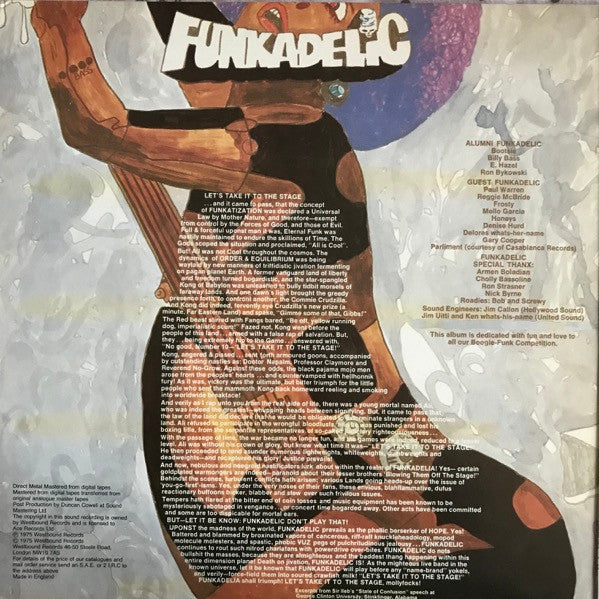 Funkadelic : Let's Take It To The Stage (LP, Album, RE, Gat)