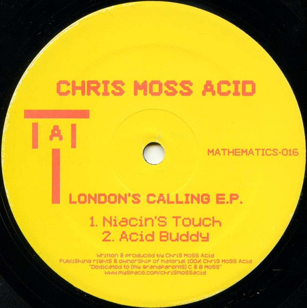 Chris Moss Acid : London's Calling E.P. (12", EP)