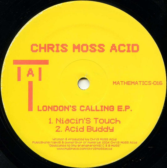 Chris Moss Acid : London's Calling E.P. (12", EP)