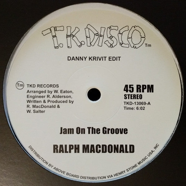 Ralph MacDonald / Foxy : Jam On The Groove (Danny Krivit Edit) / Get Off Your Aaah And Dance (Danny Krivit Edit) (12")