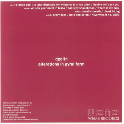 dgoHn - Alterations In Gyral Form (2xLP)