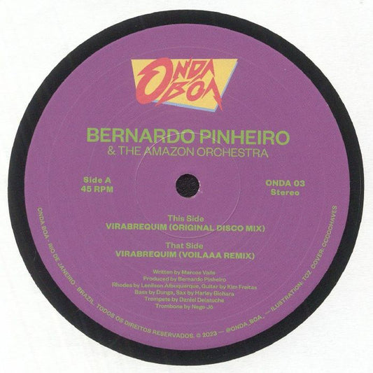 Bernardo Pinheiro & The Amazon Orchestra - Virabrequim (12")