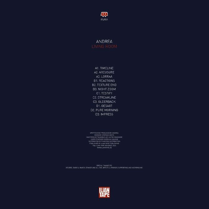 Andrea – Living Room (2x12", Ilian Tape, 2025) Back Cover