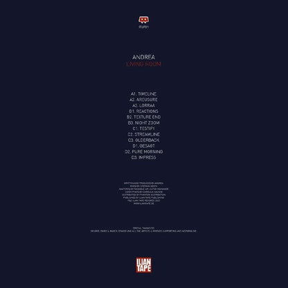 Andrea – Living Room (2x12", Ilian Tape, 2025) Back Cover